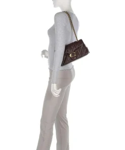 Tabby Quilted 26 Schultertasche Nappaleder dunkelbraun