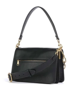 Tabby Soft Chain Schultertasche fein genarbtes Leder schwarz