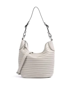 Tabily Beuteltasche fein genarbtes Leder beige/gelb