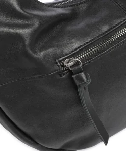 Take A Smile Beuteltasche Schafsleder schwarz