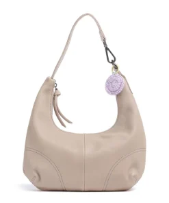 Take A Smile Beuteltasche Schafsleder beige
