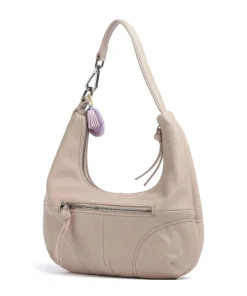 Take A Smile Beuteltasche Schafsleder beige