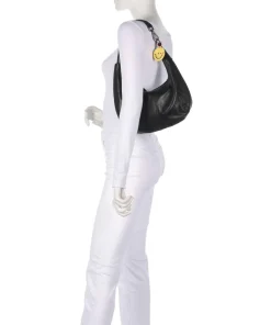 Take A Smile Beuteltasche Schafsleder schwarz