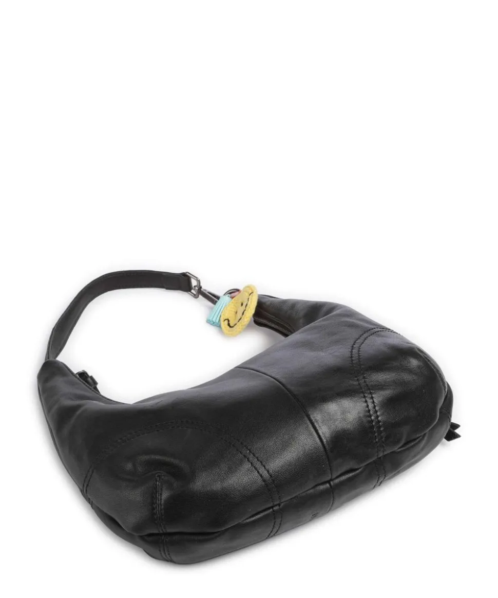 Take A Smile Beuteltasche Schafsleder schwarz