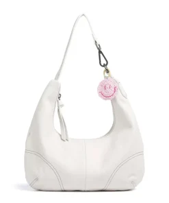 Take A Smile Beuteltasche Schafsleder elfenbein