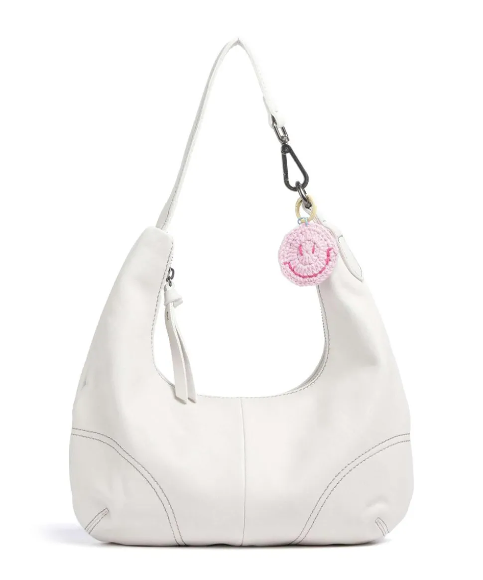 Take A Smile Beuteltasche Schafsleder elfenbein