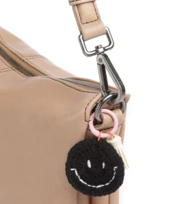 Take A Smile Umhängetasche Schafsleder hellbraun