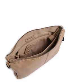 Take A Smile Umhängetasche Schafsleder hellbraun