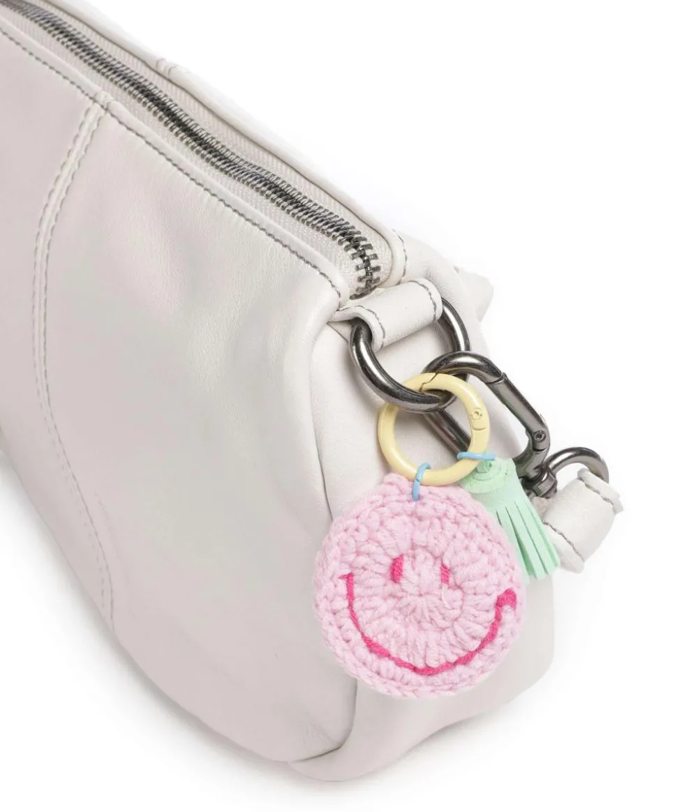 Take A Smile Umhängetasche Schafsleder elfenbein