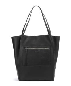 Tammila Shopper genarbtes Rindsleder schwarz