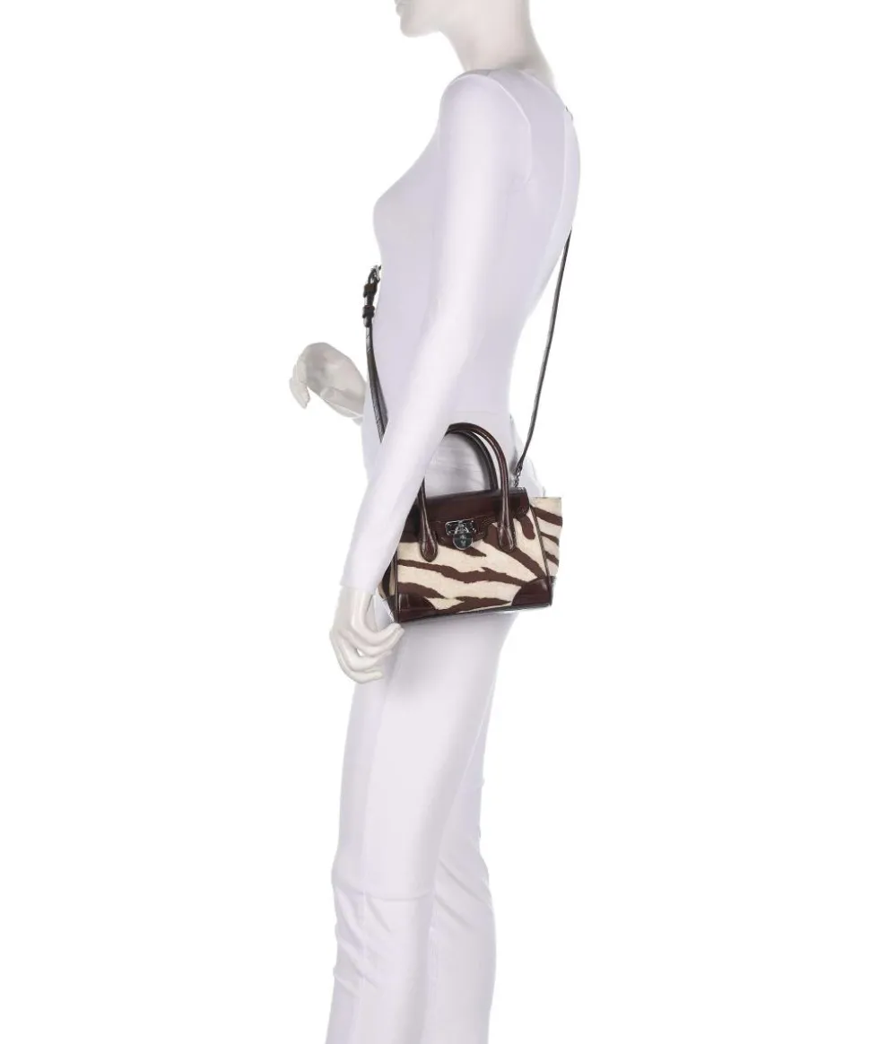 Tanner Small Handtasche Baumwolle braun/beige