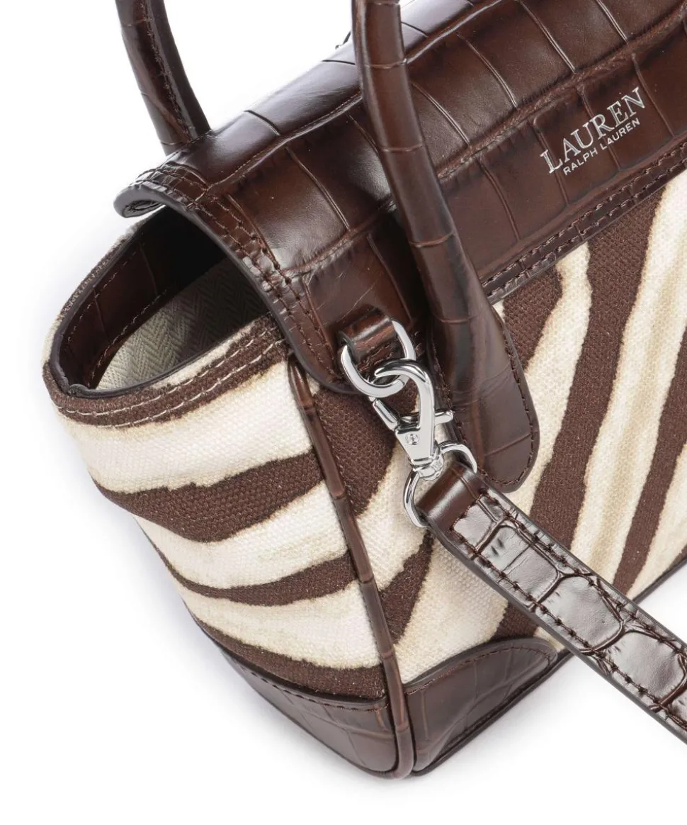 Tanner Small Handtasche Baumwolle braun/beige