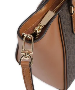 Taryn Handtasche Lederimitat braun