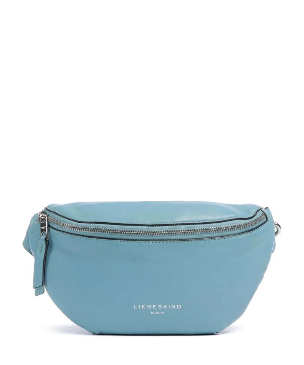 Tavia Sheep Natural Gürteltasche genarbtes Leder petrol