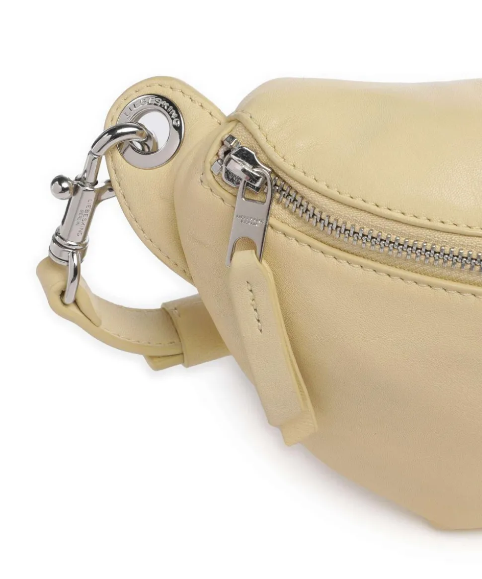 Tavia Sheep Natural Gürteltasche Schafsleder vanillegelb