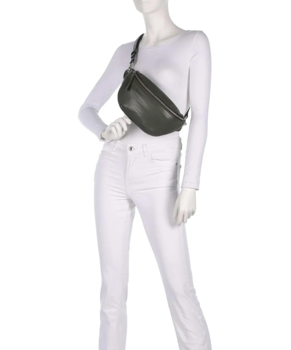 Tavia Sheep Natural Gürteltasche Schafsleder dunkelgrün