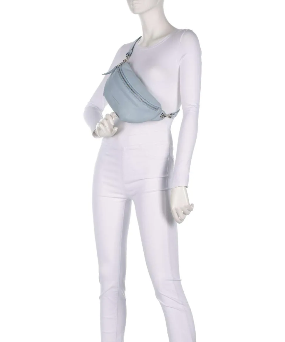 Tavia Sheep Natural M Gürteltasche Schafsleder hellblau