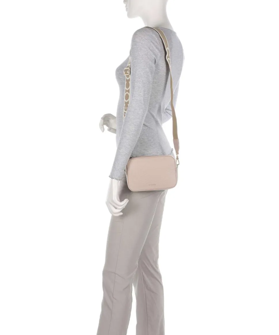 Tebe Umhängetasche genarbtes Leder nude