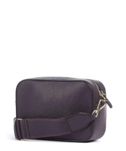 Tebe Umhängetasche genarbtes Leder pflaume