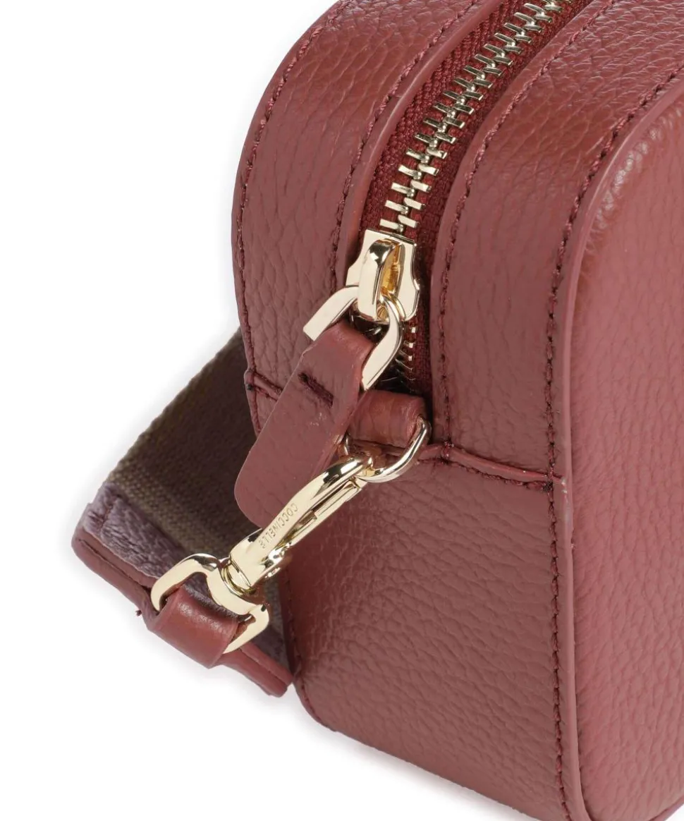 Tebe Umhängetasche genarbtes Leder braun