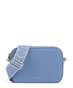 Tebe Umhängetasche genarbtes Leder blau