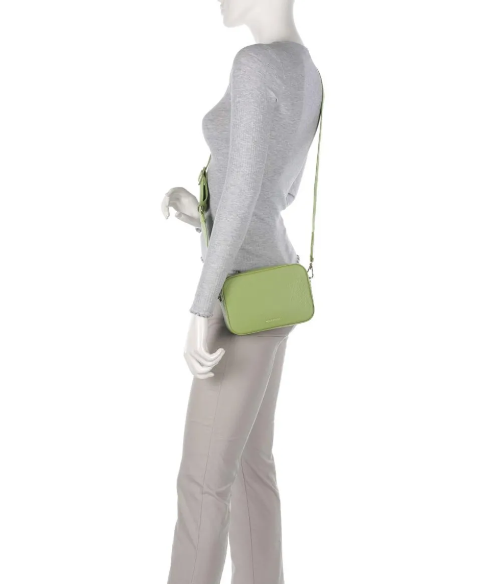 Tebe Umhängetasche genarbtes Leder grün