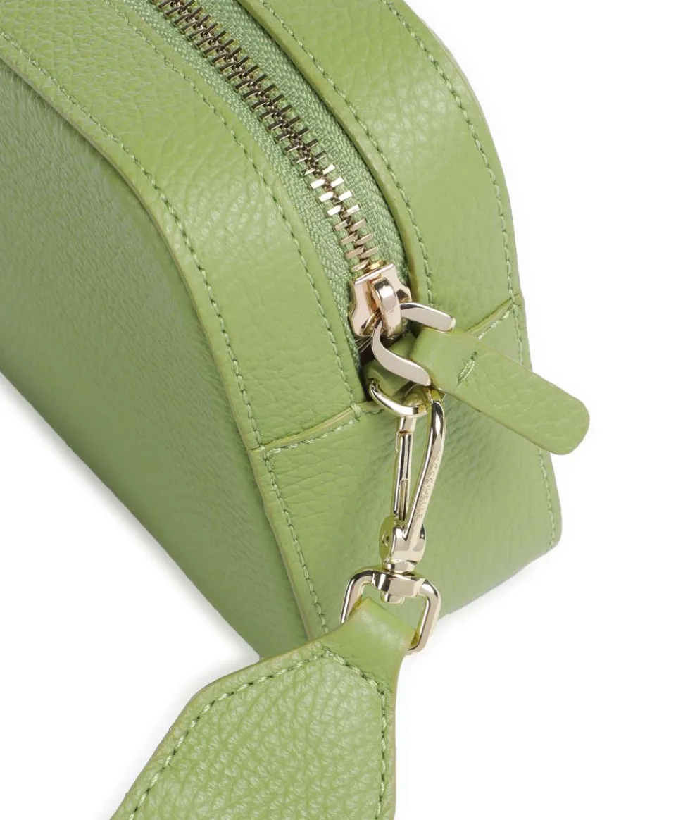 Tebe Umhängetasche genarbtes Leder grün