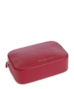 Tebe Umhängetasche genarbtes Leder rot