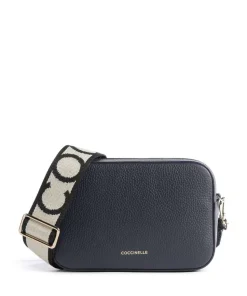 Tebe Umhängetasche genarbtes Leder navy