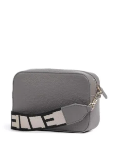 Tebe Umhängetasche genarbtes Leder grau