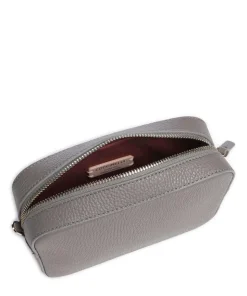 Tebe Umhängetasche genarbtes Leder grau