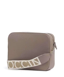 Tebe Umhängetasche genarbtes Leder taupe