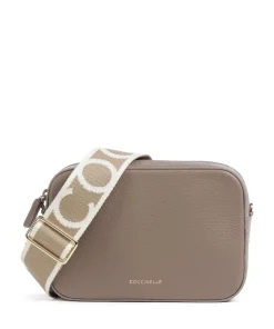 Tebe Umhängetasche genarbtes Leder taupe