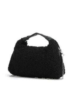 Teddy Dandy Handtasche Kunstfell schwarz