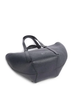 Tekla Cosmo Medium Shopper genarbtes Leder navy