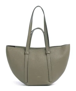 Tekla Cosmo Medium Shopper genarbtes Leder taupe