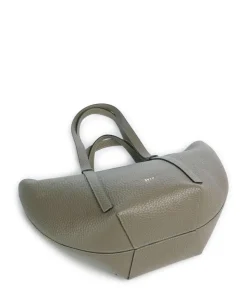 Tekla Cosmo Medium Shopper genarbtes Leder taupe