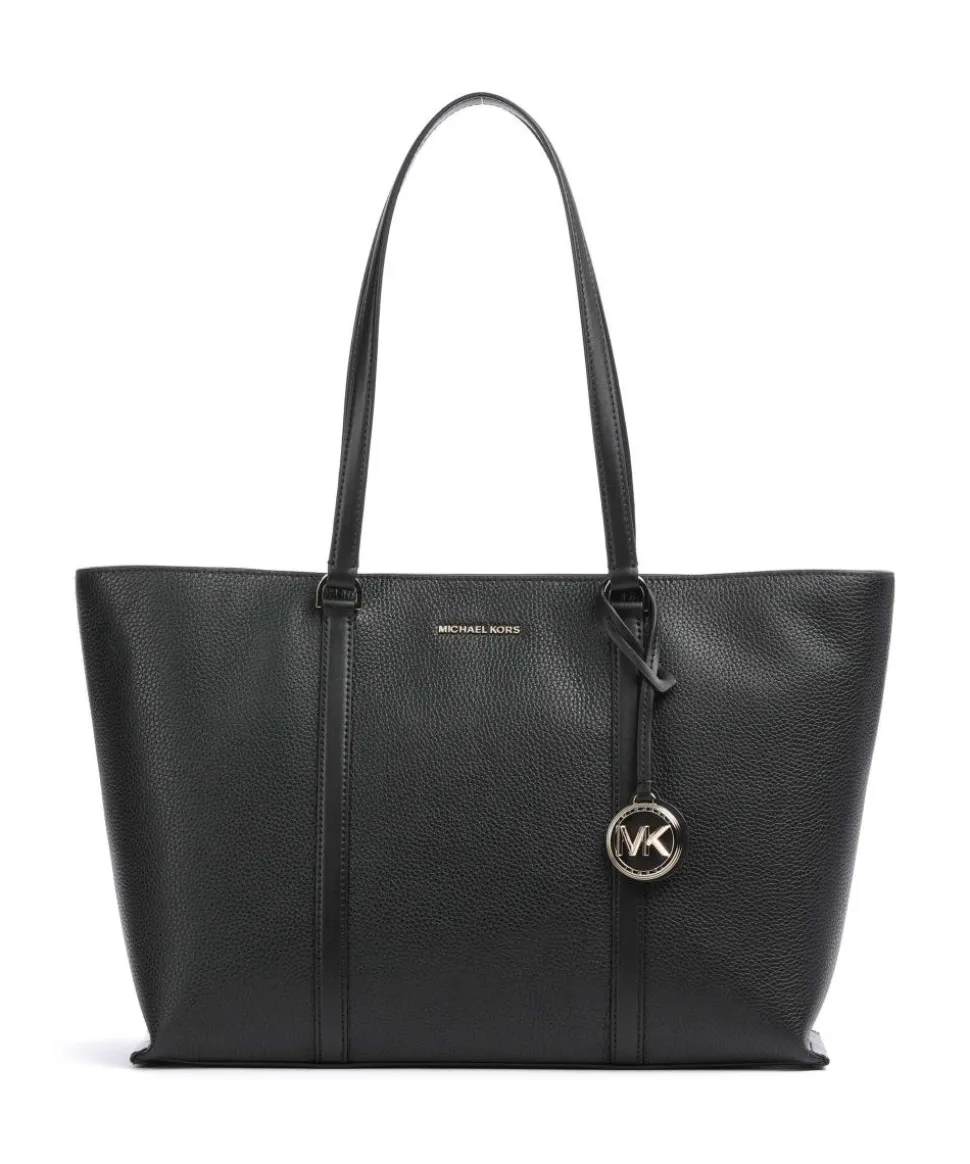 Temple Shopper genarbtes Rindsleder schwarz