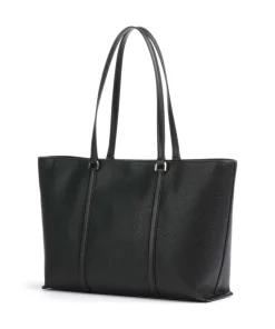 Temple Shopper genarbtes Rindsleder schwarz