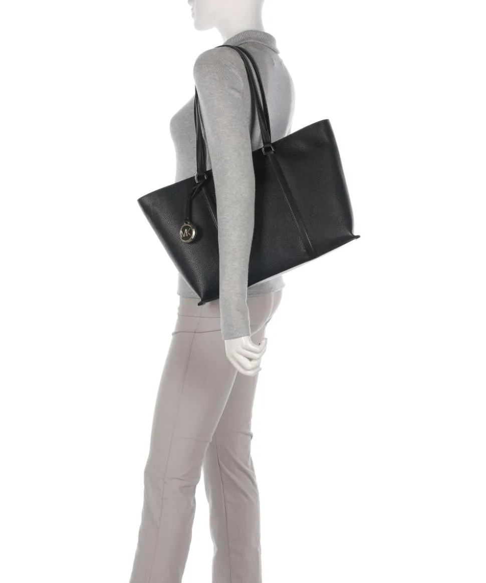 Temple Shopper genarbtes Rindsleder schwarz