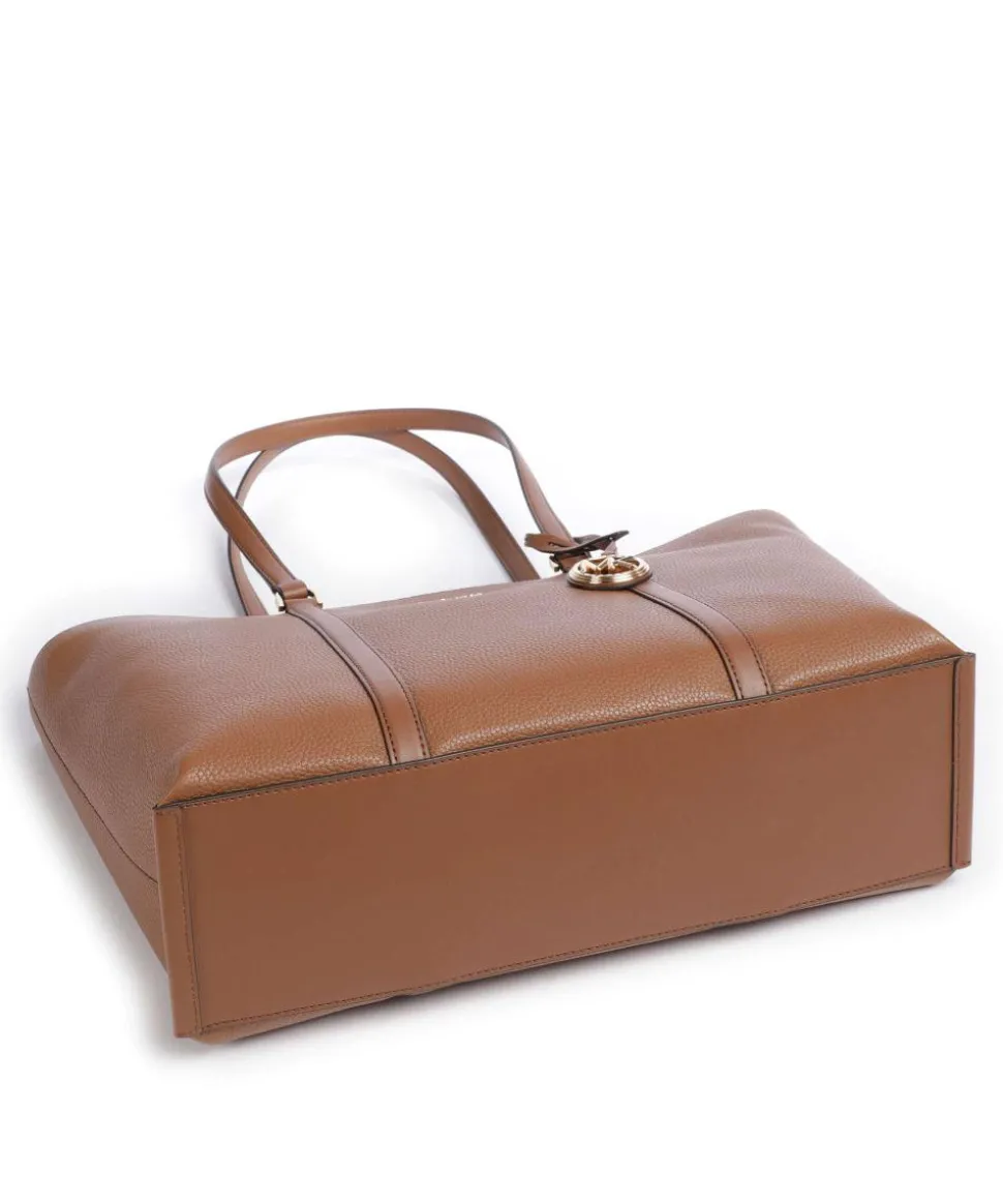 Temple Shopper genarbtes Rindsleder braun