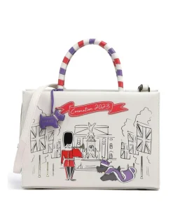 The Coronation Handtasche fein genarbtes Leder elfenbein