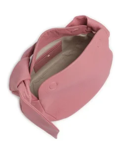 The Grove Schultertasche genarbtes Rindsleder pink