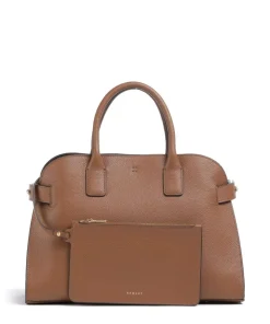 The Rathbone Handtasche genarbtes Rindsleder braun