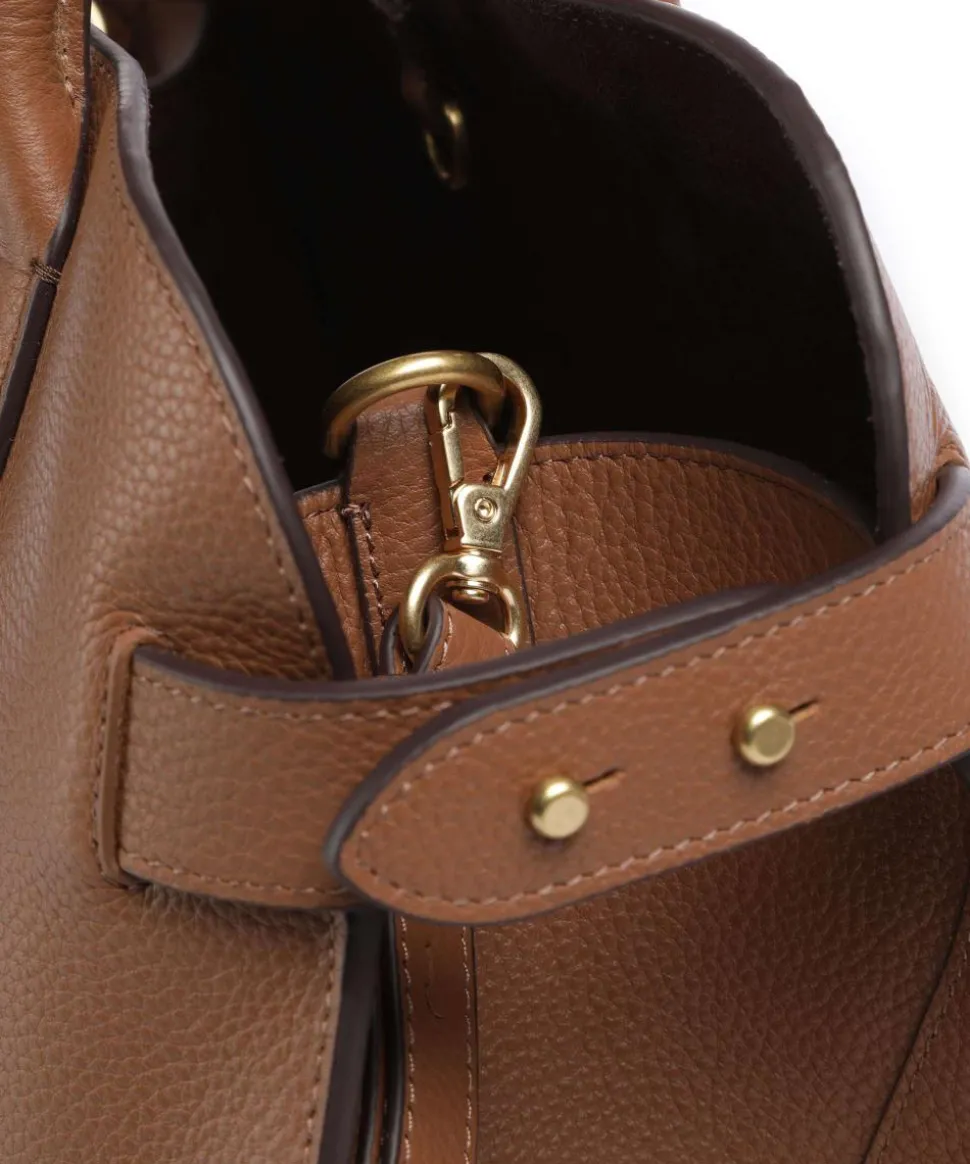 The Rathbone Handtasche genarbtes Rindsleder braun