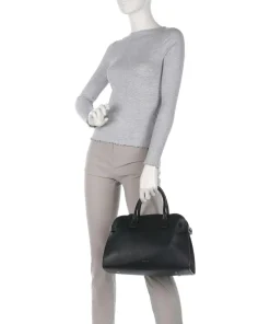 The Rathbone Handtasche genarbtes Rindsleder schwarz