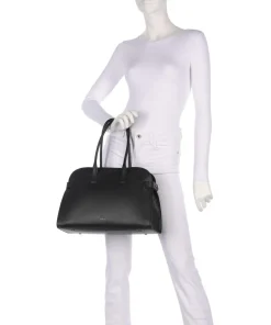 The Rathbone Shopper genarbtes Rindsleder schwarz