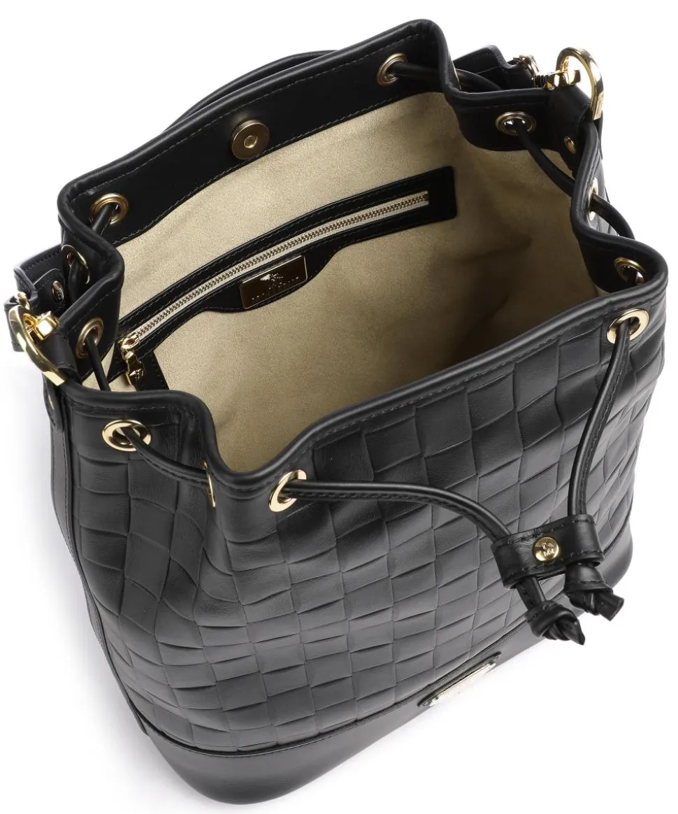 Tile Niesen Bucket bag fein genarbtes Kalbsleder schwarz