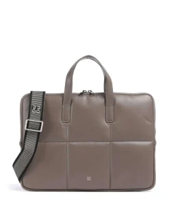 Togean Aktentasche 13″ fein genarbtes Leder taupe