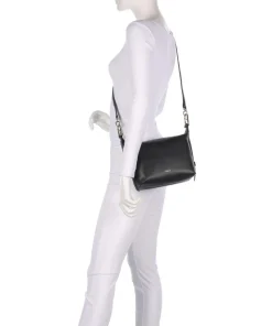 Tonie Mini Handtasche fein genarbtes Leder schwarz